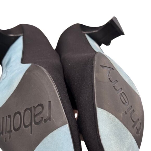 Thierry Rabotin Peach Nero Flair Black Minimalist Pump Heels Women's IT43 - Picture 7 of 10